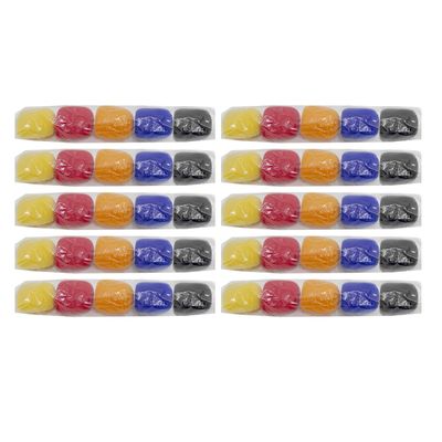 10 Kits com 5 Espumas Coloridas para Microfone (50 Peças)