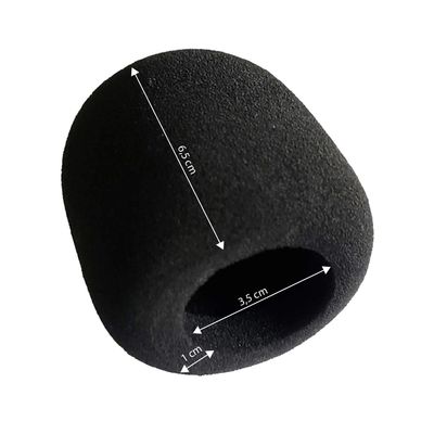 5 Kits com 5 Espumas Coloridas para Microfone (25 Peças)