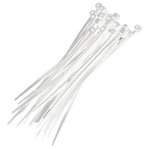 Abraçadeira Nylon 2.5x200mm 100 Uni proteção UV TroyaTools Branco