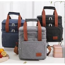 Bolsa Térmica Com Alça Transversal 2 Compartimentos Marmita Lancheira Trabalho Passeio Academia