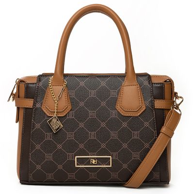 Bolsa Tote Bau Transversal Feminina Rafitthy 28.16222 Marrom