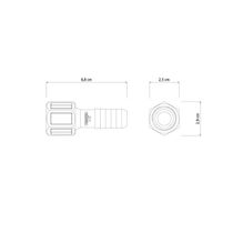 Adaptador com Rosca Interna 1/2 polegada Tramontina