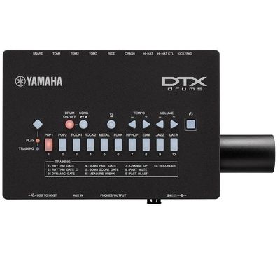 Bateria Eletrônica DTX 402K Preta Yamaha