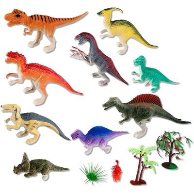 Brinquedo Kit 9 Dinossauros Mundo Jurassico