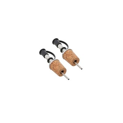 Bico Dosador com Rolha e Tampa Azeite Bebidas Inox 4un
