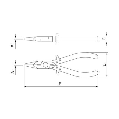 Alicate Meia Cana Isolado 1.000 V 6" Tramontina PRO