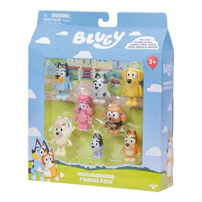 Bluey - Kit com 8 personagens colecionáveis 6cm