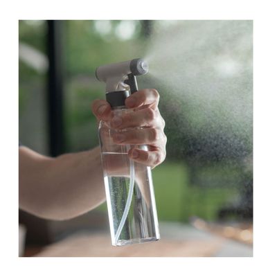 Borrifador Spray Multiuso Limpeza Cinza Bege 500ml Trava 3un