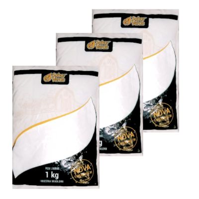 Bicarbonato de Amônio ou Sal Amoníaco 3 Pacotes 1 Kg