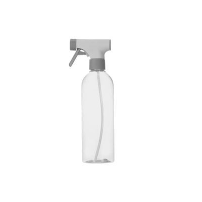 Borrifador Spray Multiuso Limpeza Cinza Bege 500ml Trava ON/OFF