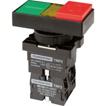 Botão Duplo com LED Tramontina TRP2-EW8465 1NA+1NF Base de Plastico