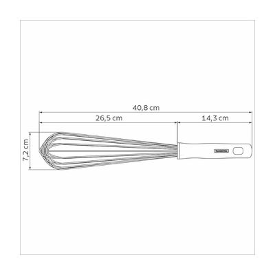 Batedor Manual Tramontina Profissional Branco 40 cm