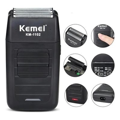 Barbeador Elétrico Recarregável Kemei Km-1102