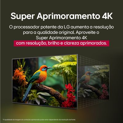 Smart TV 86 4K LG UHD 86UA85 com Processador a7 AI Gen8 HDR10 WebOS 25 Charcoal Black
