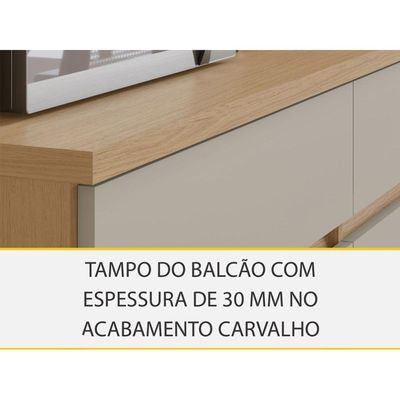 Cozinha Modulada Nesher Realeza 2 Peças CZ108 Carvalho/Greice