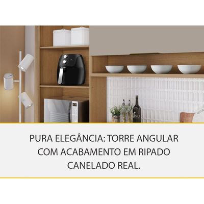 Cozinha Modulada Nesher Realeza 5 Peças CZ102 Carvalho/Greice