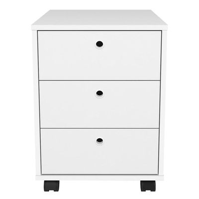 Gaveteiro Volante 3 Gavetas New Branco - Artany