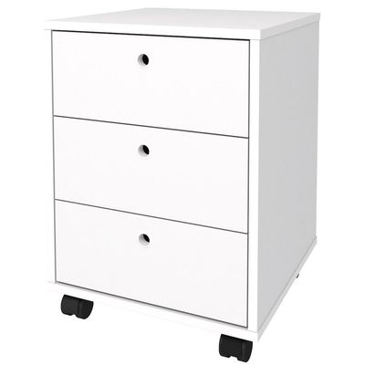 Gaveteiro Volante 3 Gavetas New Branco - Artany