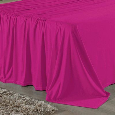 Jogo  Cama King Nobre 4 Peças Lençol  Elástico  30cm  Altura  100% Algodão  Pink  Avelã