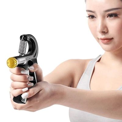 Hand Grip Aparelho Com Mola Ajustável E Regulagem De Peso Fisioterapia Tamanho:único;cor:preto