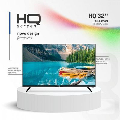 Smart Tv Led 32 Polegadas Phq Hd Hqstv32 Preto Bivolt