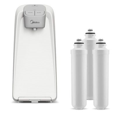 Kit Purificador De água Slimpure Branco + 3 Filtros Refis Midea Jdd2580tw.fpbtnb3x - Bivolt