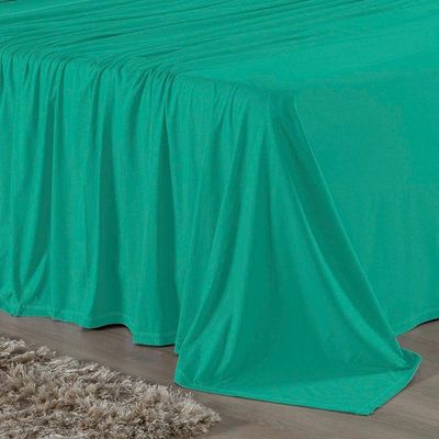 Jogo De Cama Solteiro Nobre 3 Peças Lençol Com Elástico De 30cm De Altura Malha 100% Algodão - Jade