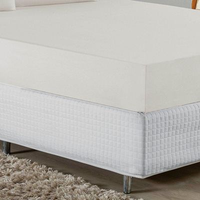 Jogo De Cama King Nobre 3 Peças Lençol Com Elástico De 30cm De Altura Malha 100% Algodão - Palha