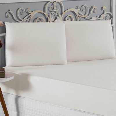 Jogo De Cama King Nobre 3 Peças Lençol Com Elástico De 30cm De Altura Malha 100% Algodão - Palha