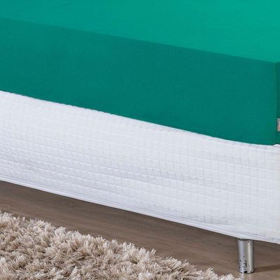 Jogo De Cama Solteiro Nobre 2 Peças Lençol Com Elástico De 30cm De Altura Malha 100% Algodão - Jade