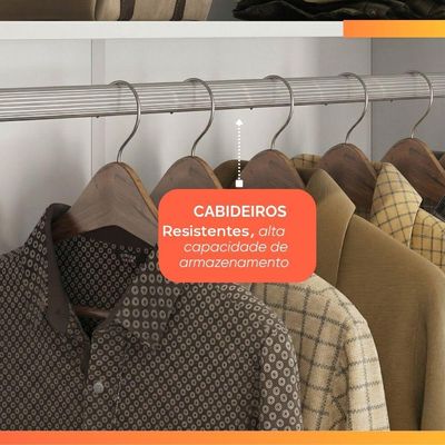 Guarda Roupas Solteiro Com Espelho 2 Portas De Correr 4 Gavetas Riva Flex Off White/madeirado Touch