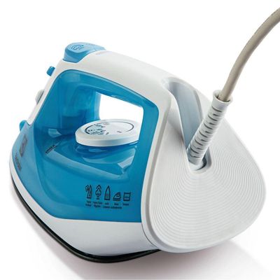 Ferro de Passar a Vapor Base Antiaderente com Spray Electrolux Easyline SIE60 Azul branco/azul / 110