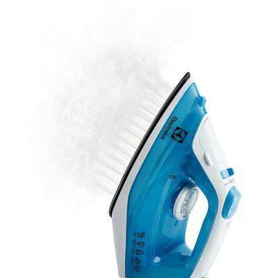 Ferro de Passar a Vapor Base Antiaderente com Spray Electrolux Easyline SIE60 Azul branco/azul / 110