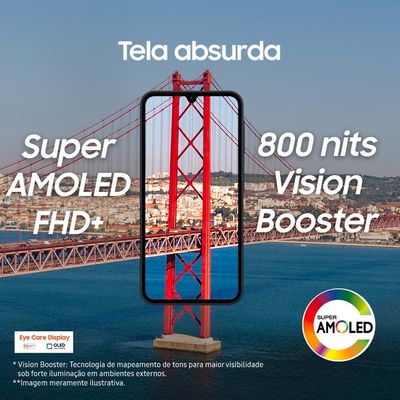 "Smartphone Samsung Galaxy A15 5G Azul Escuro 128GB, 4GB RAM, Processador Octa-Core, Câmera Tripla Traseira, Tela Super Amoled de 6.5"" 90Hz"