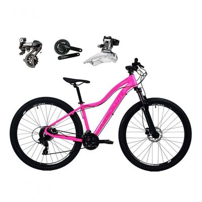 Bicicleta Aro29 Absolute Hera Cambio Shimano Altus 24v Alumínio Freio Hidráulico Garfo C-trava rosa