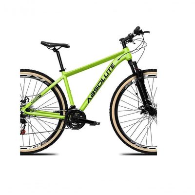 Bicicleta Aro29 Absolute Nero5 Cambio Shimano Alívio-altus 27v Freio Hidráulico Garfo C-trava Verde
