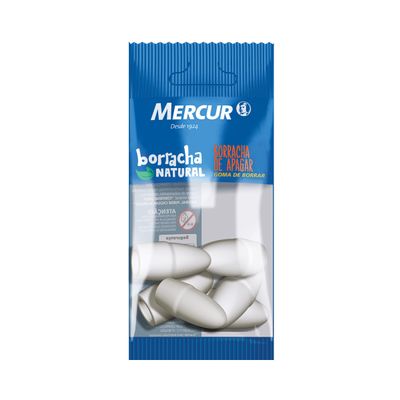 Borracha Ponteira Mercur Branca com 6 Unidades UNICA