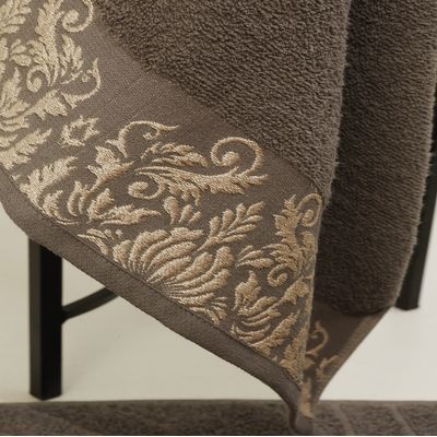 Kit 6 Toalha de Rosto KazzaVip Felpuda 100% Algodao Bordado Viena 45cmx75cm Sortido
