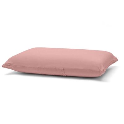 Fronha Avulsa KazzaVip Malha 100% Algodão Basic Lisa 45cmx70cm Rosa Pastel