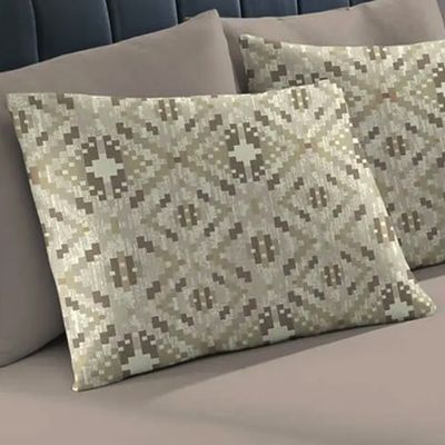Fronha Avulsa KazzaVip Malha 100% Algodão Basic Estampada Dados Bege