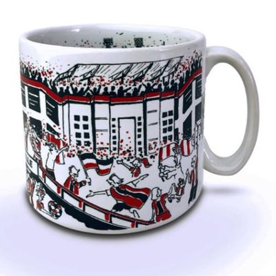 Caneca KazzaVip do Jec Cerâmica 360 ML Estádio Arena Joinville Licenciada Branco