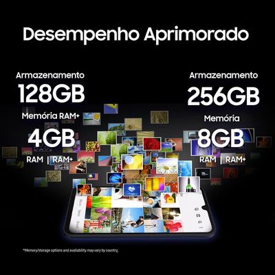 Smartphone Samsung Galaxy A15 5G Azul Claro 128GB, 4GB RAM, Processador Octa-Core, Câmera Tripla Traseira, Tela Super Amoled de 6.5" 90Hz