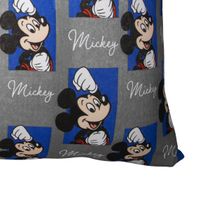 Par de Fronha KazzaVip Malha 100% Algodão Disney Estampada Mickey Quadros 48cmx68cm Cinza