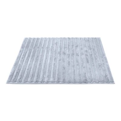 Tapete Buettner Microfibra 100% Poliéster Antiderrapante Soleido 40x60cm Chumbo