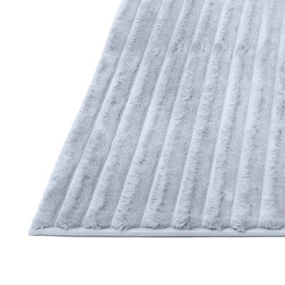 Tapete Buettner Microfibra 100% Poliéster Antiderrapante Soleido 40x60cm Chumbo