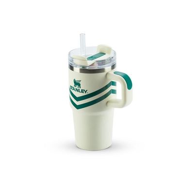 Copo Quencher Stanley Com Canudo Com Alça 591ml Cream Chevron
