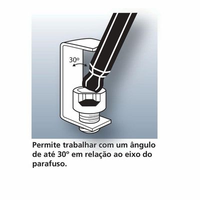 Chave Hexagonal Ponta Abaulada 7 mm Tramontina PRO