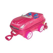 Mala de Viagem Infantil Com Rodinha Barbie Conversível 3D