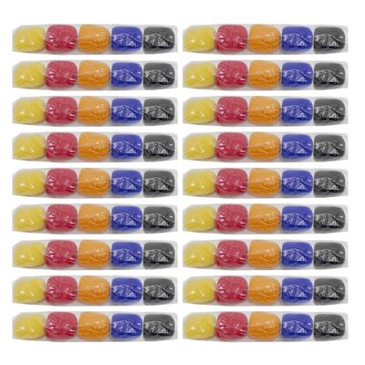 25 Kits com 5 Espumas Coloridas para Microfone (125 Peças)