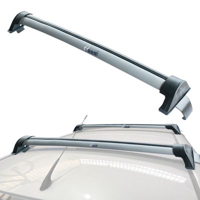 Automotive Rack Teto Aluminio GM Astra 98 a 2005 Friso PRATA